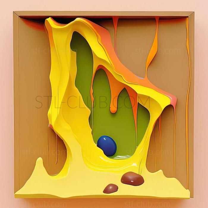 3D мадэль Хелен Франкенталер, американская художница. (STL)